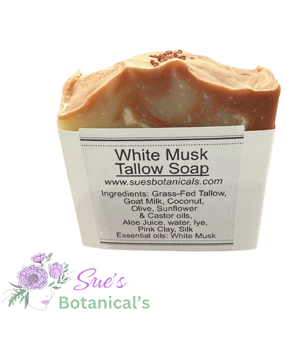 White Musk Tallow Soap
All Natural skincare, extra hydration, organic skincare , moisturizer, Natural skincare, skin hydration, helps rosacea, helps acne, reduces wrinkles, reduces fine lines, organic skincare, Organic Beef Tallow Skincare