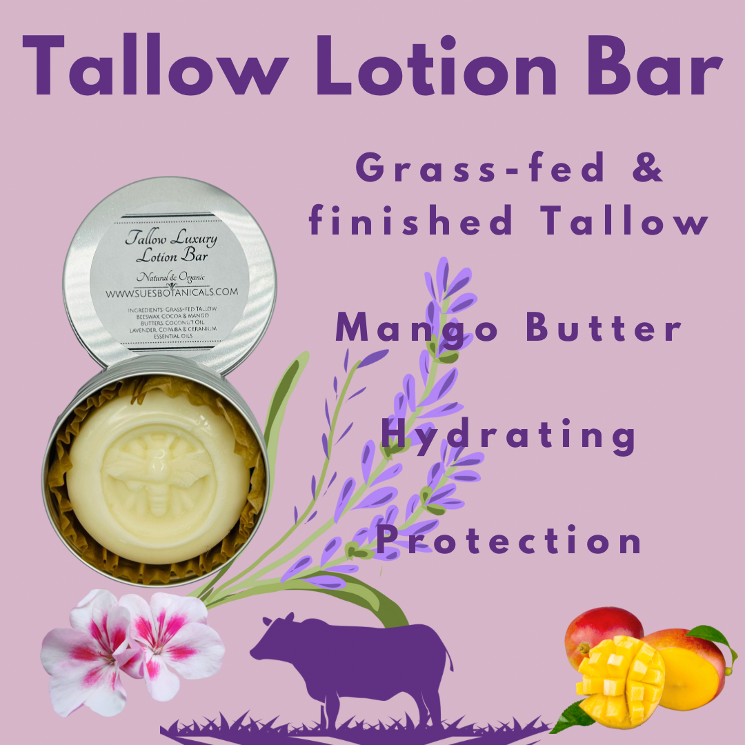Tallow Lotion Bar
Natural skincare, helps acne, helps eczema, help psoriasis, helps wrinkles, hydrates skin, organic skincare