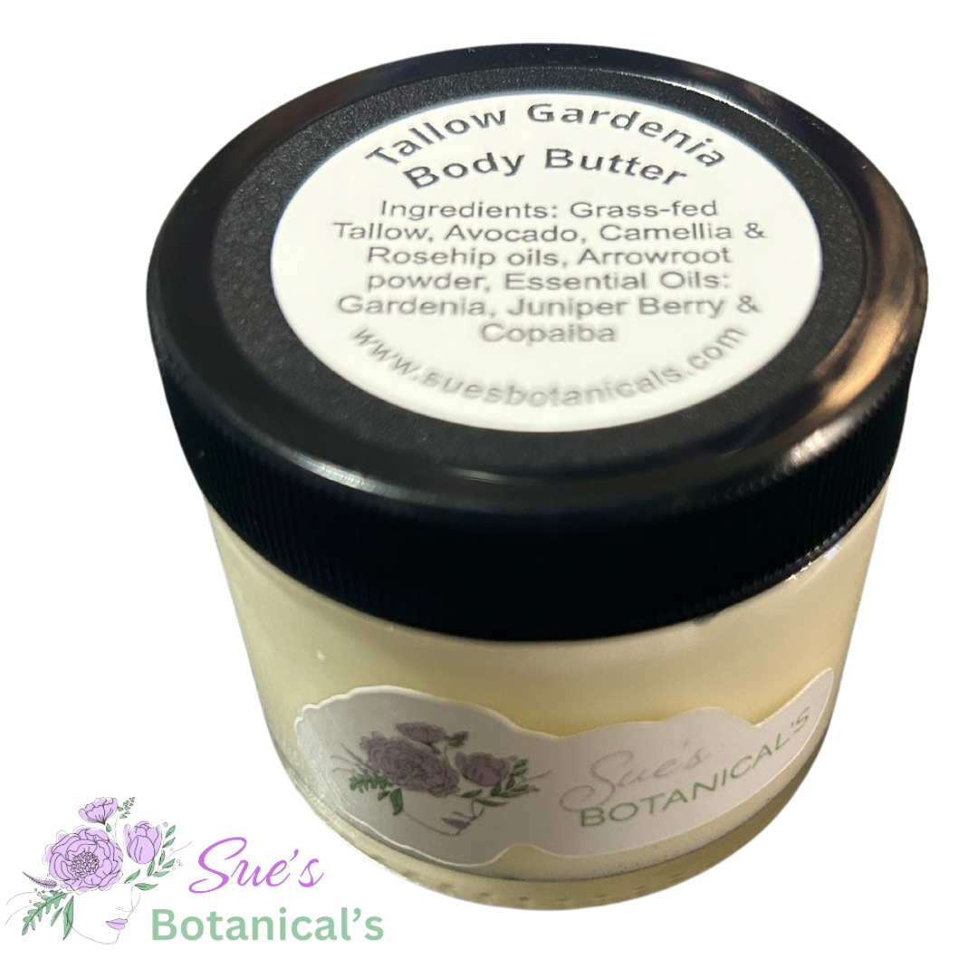 Tallow Gardenia Body Butter
Natural skincare, helps acne, helps eczema, help psoriasis, helps wrinkles, hydrates skin, organic skincare
All Natural skincare, extra hydration, organic skincare , moisturizer, Natural skincare, skin hydration, helps rosacea, helps acne, reduces wrinkles, reduces fine lines, organic skincare, Beef Tallow Skincare
