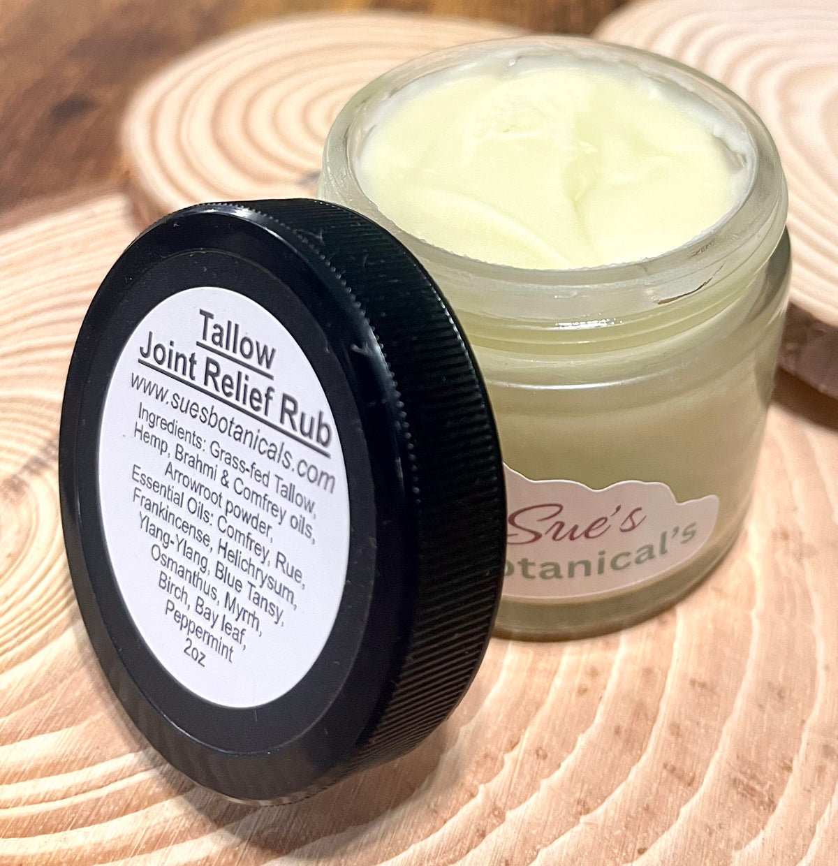 Tallow Joint Relief Rub

All Natural skincare, All Nature Tallow Skincare, extra hydration, organic skincare , moisturizer, skin hydration, helps acne, reduces wrinkles, reduces fine lines, organic skincare, Beef Tallow Skincare