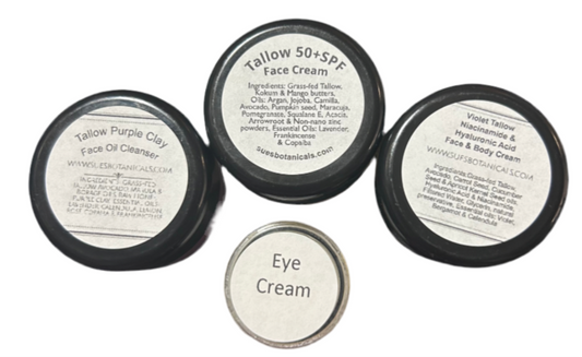 Tallow Violet Hyaluronic Acid 4 piece set

All Natural skincare, skin hydration, helps acne, reduces wrinkles, reduces fine lines, organic skincare, Hyaluronic Acid, Beef Tallow Skincare

All Natural skincare, extra hydration, organic skincare , moisturizer, Natural skincare, skin hydration, helps rosacea, helps acne, reduces wrinkles, reduces fine lines, organic skincare, Beef Tallow Skincare