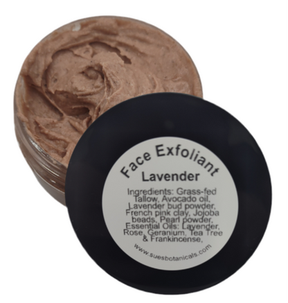 Tallow Face exfoliant lavender 

All Natural skincare, extra hydration, organic skincare , moisturizer, Natural skincare, skin hydration, helps rosacea, helps acne, reduces wrinkles, reduces fine lines, organic skincare, Beef Tallow Skincare

All Natural skincare, hydration for skin, organic skincare, helps acne, helps eczema, help psoriasis, helps wrinkles, hydrates skin, organic skincare, Tallow Skincare 