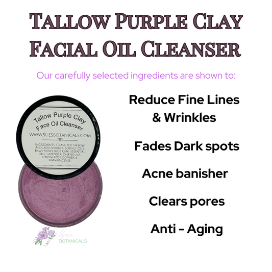 Tallow Purple Clay Facial Cleanser