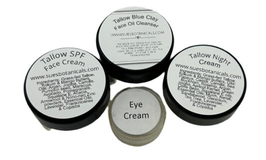 Tallow Travel Face 4 piece Set

Natural skincare, skin hydration, helps acne, reduces wrinkles, reduces fine lines, organic skincare, Beef Tallow Skincare, wound care, rash care, helps eczema, helps psoriasis, helps rosacea