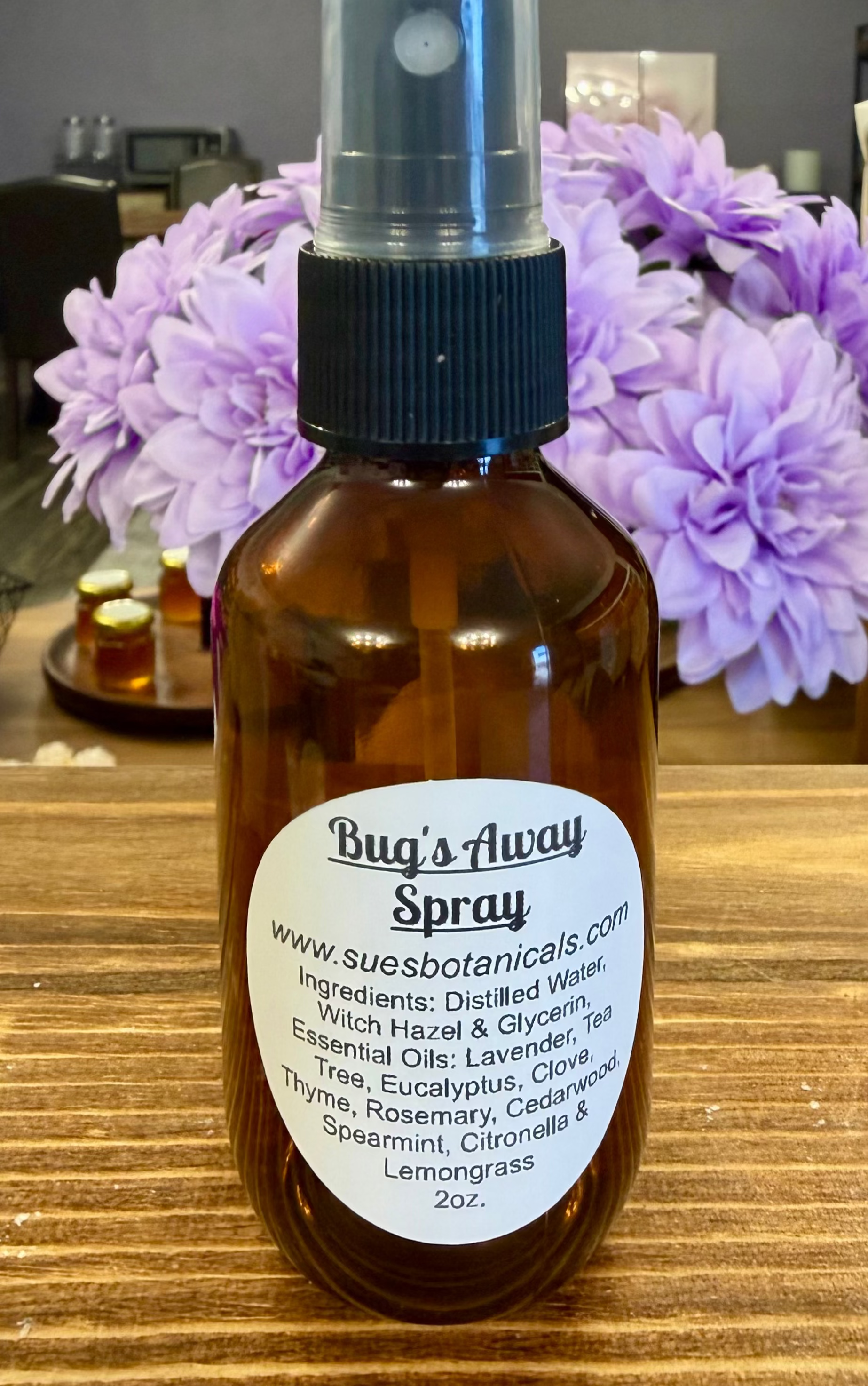 Bug’s away 2 oz spray 

All natural skincare 