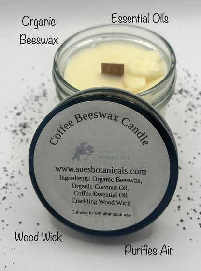 Coffee Beeswax Candle 4oz