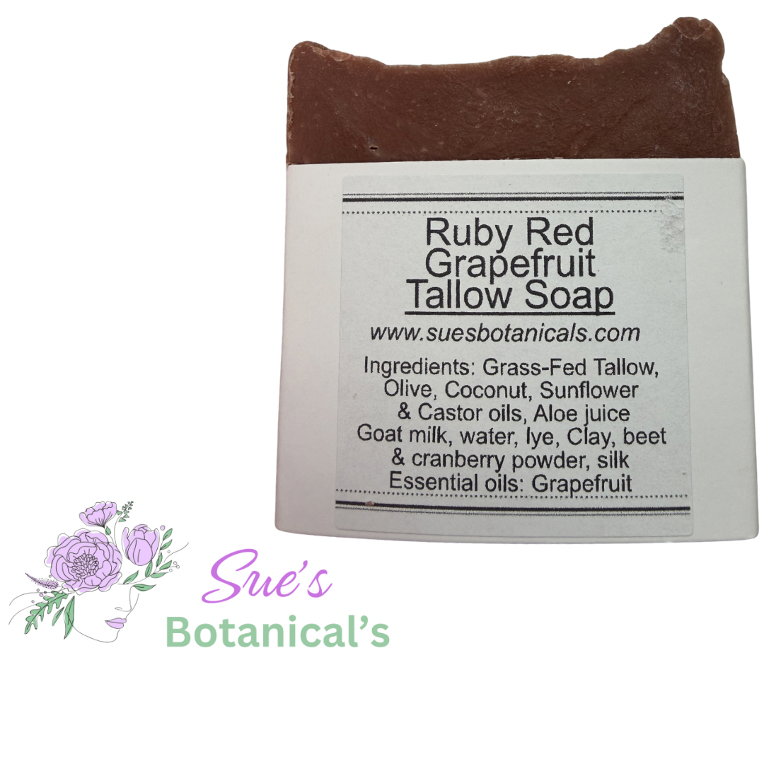 Ruby Red Grapefruit Tallow soap 

All natural skincare 