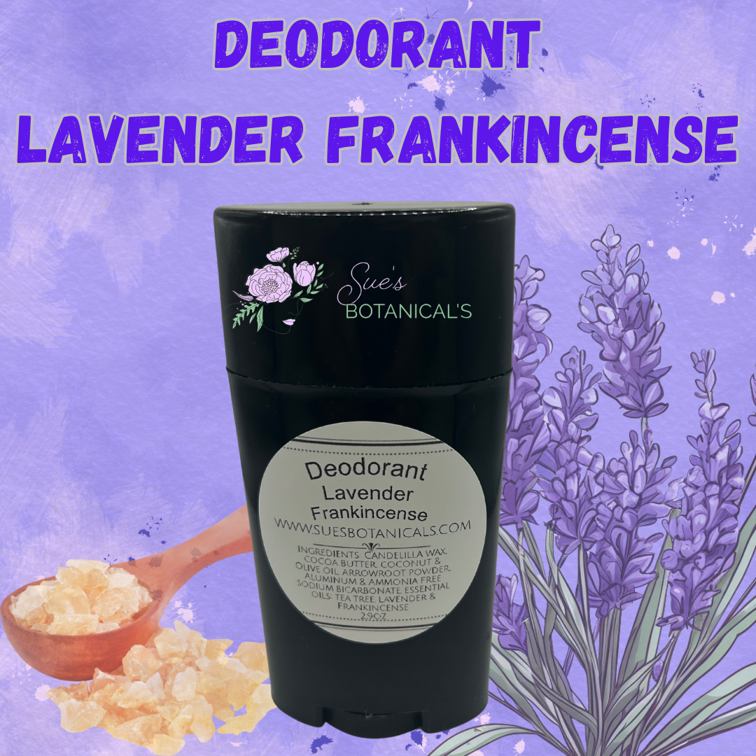 Deodorant Lavender Frankincense no stink aluminum free