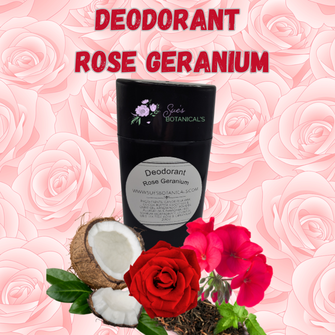 Deodorant Rose Geranium Aluminum free