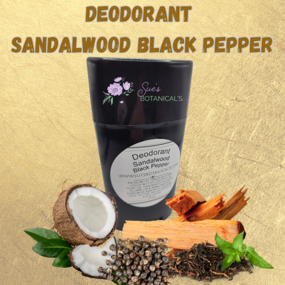 Deodorant sandalwood black pepper no aluminum 