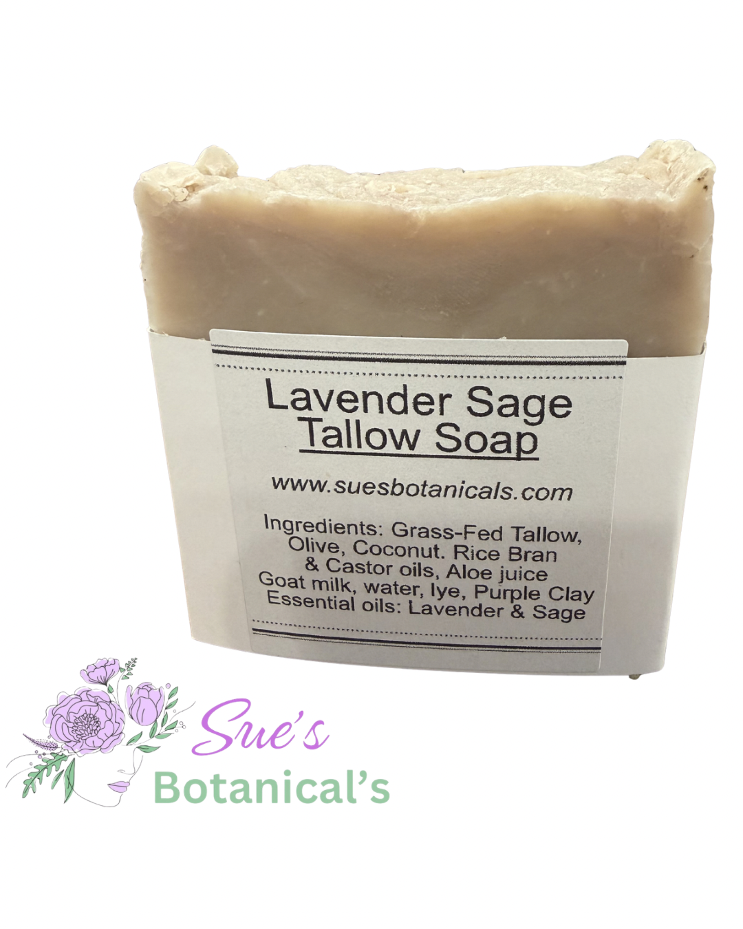 Lavender Sage Tallow Soap

All Natural skincare, extra hydration, organic skincare , moisturizer, Natural skincare, skin hydration, helps rosacea, helps acne, reduces wrinkles, reduces fine lines, organic skincare, Organic Beef Tallow Skincare