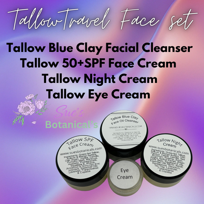 Tallow Travel Face Set

Natural skincare, skin hydration, helps acne, reduces wrinkles, reduces fine lines, organic skincare, Beef Tallow Skincare, wound care, rash care, helps eczema, helps psoriasis, helps rosacea
