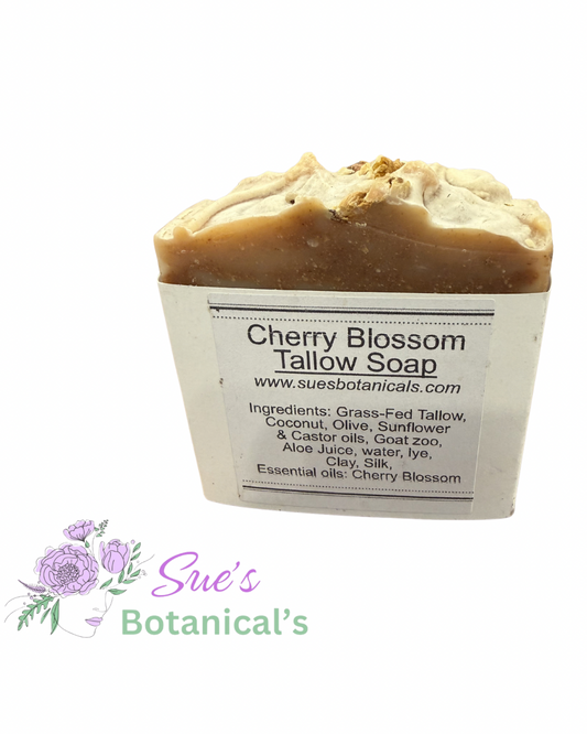 Cherry Blossom Tallow Soap

All Natural skincare, extra hydration, organic skincare , moisturizer, Natural skincare, skin hydration, helps rosacea, helps acne, reduces wrinkles, reduces fine lines, organic skincare, Organic Beef Tallow Skincare
