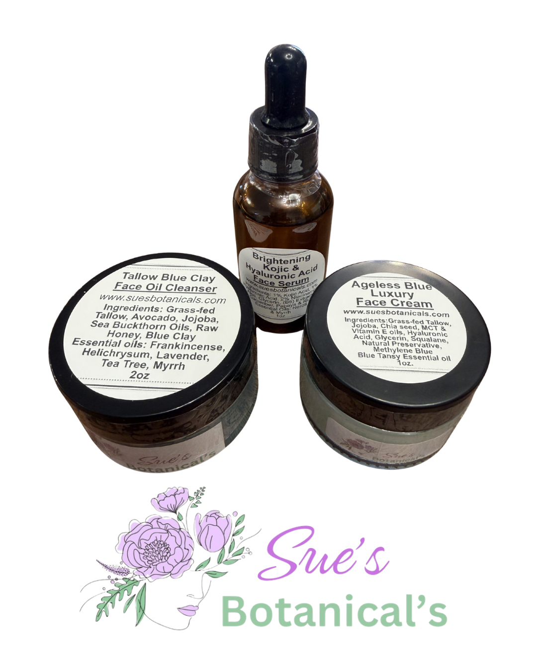 Top face bundle Blue clay cleanser & brightening with Ageless Blue