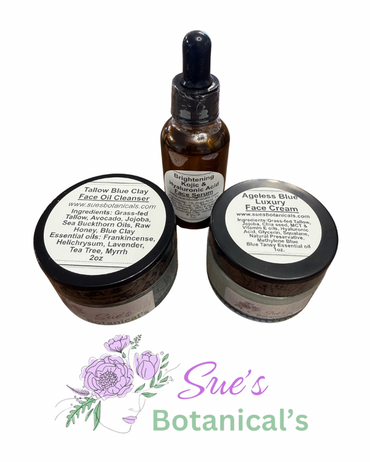 Top face bundle Blue clay cleanser & brightening with Ageless Blue