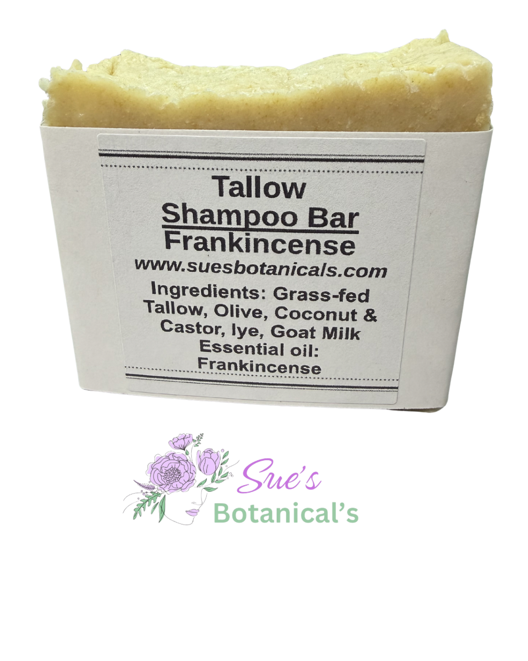 Tallow shampoo bar frankincense 

All natural skincare 