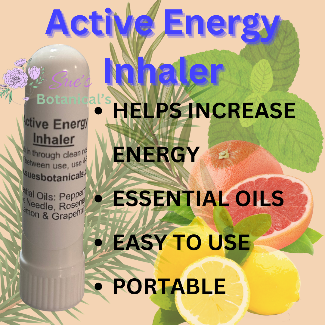 Active Energy Inhaler
All natural remedies 
All natural skincare 