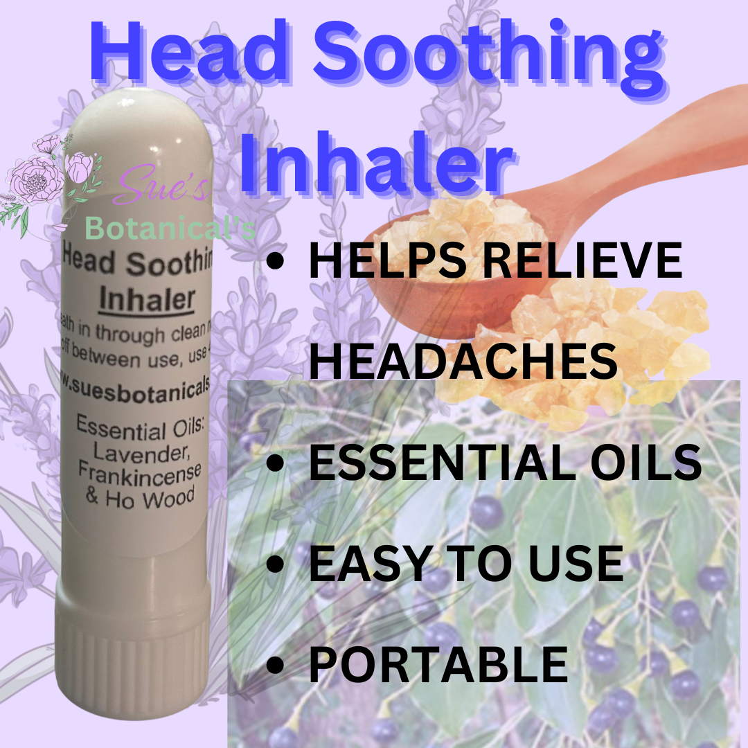 Head Soothing inhaler
All natural remedies 
All natural skincare 