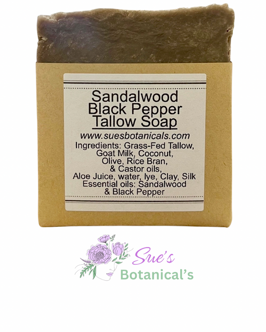 Sandalwood Black Pepper Tallow Soap