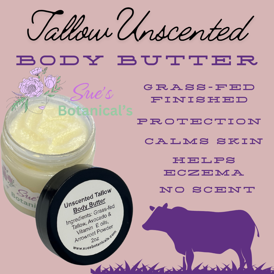 Tallow Unscented Body Butter

All Natural skincare, extra hydration, organic skincare , moisturizer, All Natural Tallow skincare, skin hydration, helps rosacea, helps acne, help, psoriasis, reduces wrinkles, reduces fine lines, organic skincare, Beef Tallow Skincare
