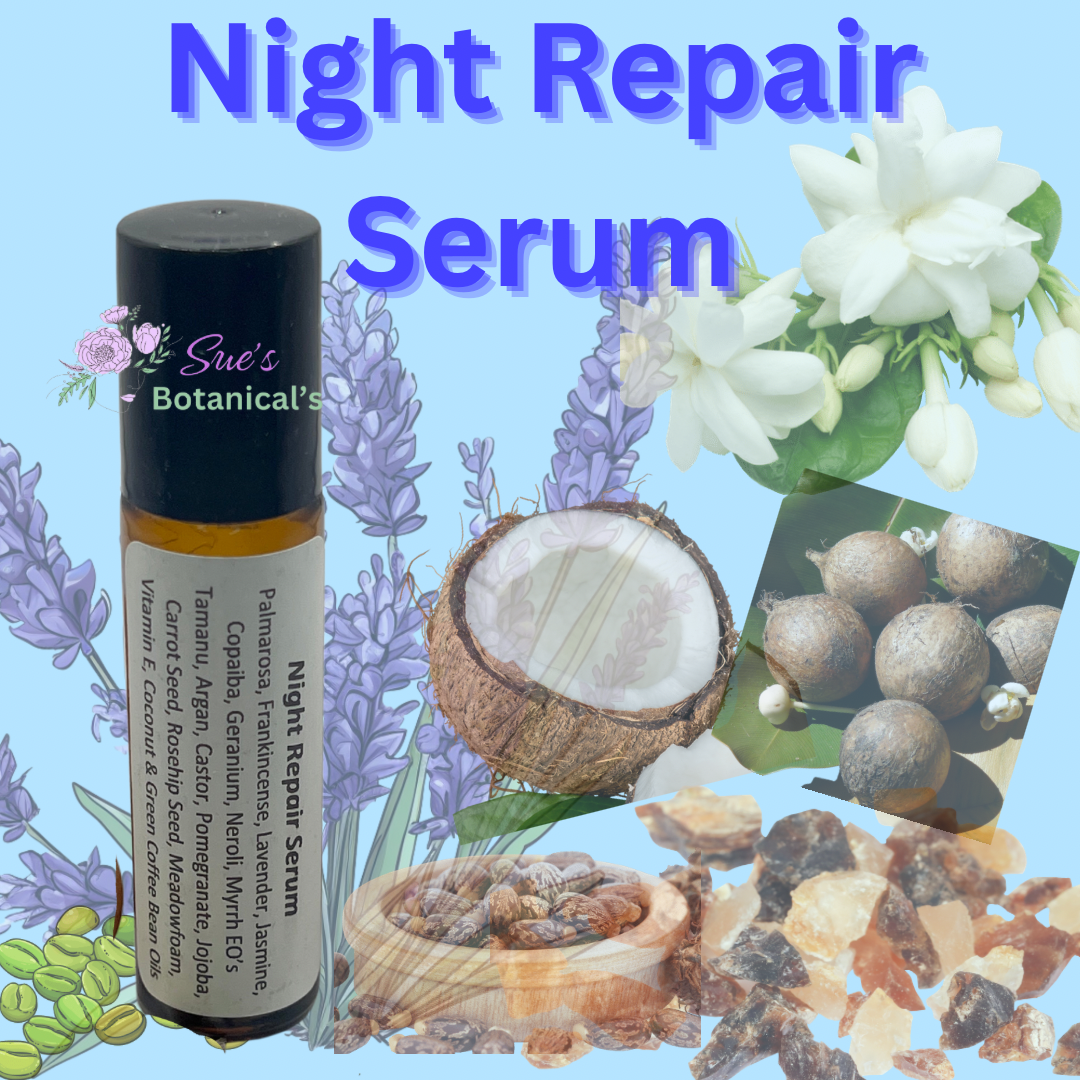 Night repair serum helps wrinkles