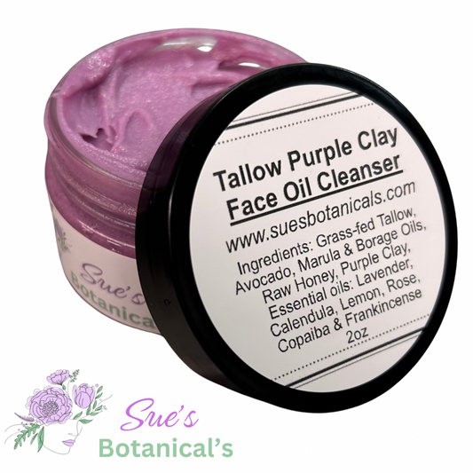 Tallow Purple Clay Facial Oil Cleanser

All Natural Tallow skincare, helps acne, helps eczema, helps psoriasis, helps wrinkles, hydrates skin, organic skincare, beef tallow skincare 