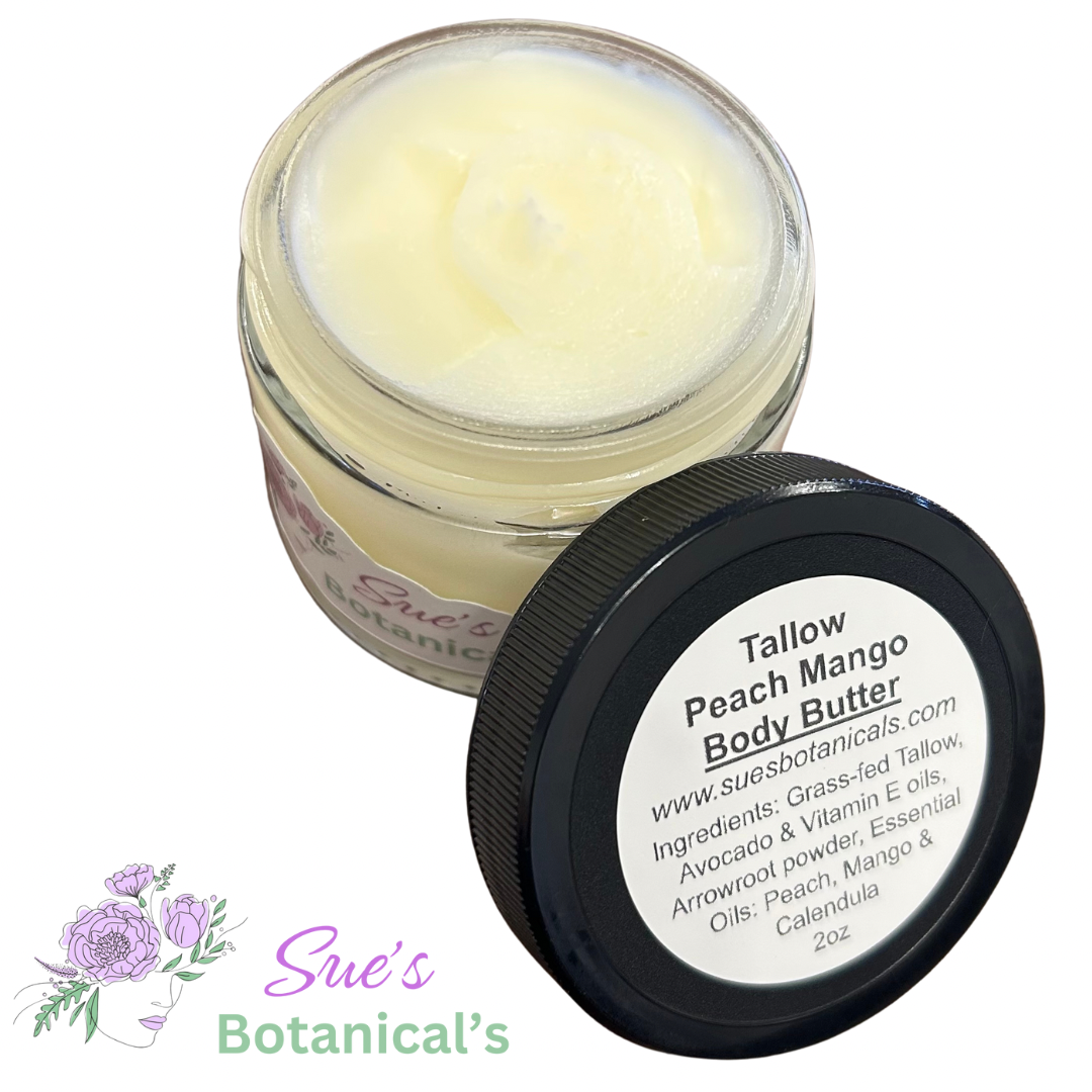 Tallow Peach Mango Body Butter

All Natural tallow skincare, extra hydration, organic skincare , moisturizer, All Natural skincare, skin hydration, helps rosacea, helps acne, helps psoriasis, reduces wrinkles, reduces fine lines, organic skincare, Beef Tallow Skincare