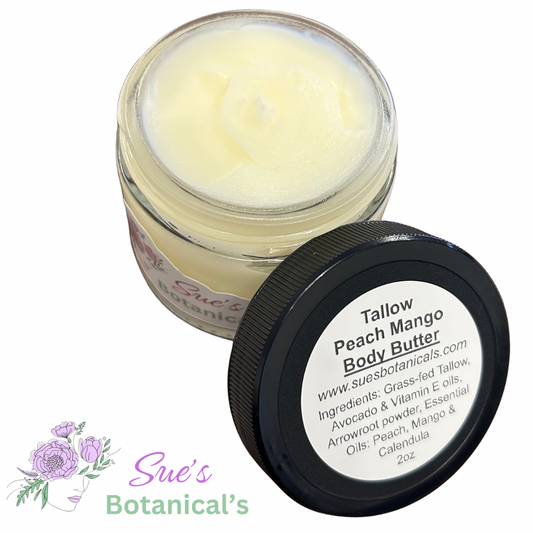 Tallow Peach Mango Body Butter

All Natural tallow skincare, extra hydration, organic skincare , moisturizer, All Natural skincare, skin hydration, helps rosacea, helps acne, helps psoriasis, reduces wrinkles, reduces fine lines, organic skincare, Beef Tallow Skincare