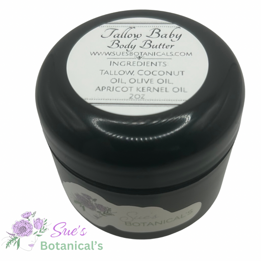 Tallow Baby Body Butter

All Natural skincare, extra hydration, organic skincare , moisturizer, Natural skincare, skin hydration, helps rosacea, helps acne, reduces wrinkles, reduces fine lines, organic skincare, Beef Tallow Skincare