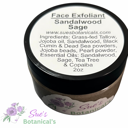 Tallow Face exfoliant sandalwood Sage

All Natural skincare, extra hydration, organic skincare , moisturizer, Natural skincare, skin hydration, helps rosacea, helps acne, reduces wrinkles, reduces fine lines, organic skincare, Beef Tallow Skincare

All Natural skincare, hydration for skin, organic skincare, helps acne, helps eczema, help psoriasis, helps wrinkles, hydrates skin, organic skincare, Tallow Skincare 