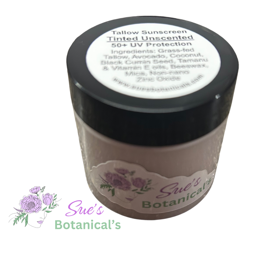 Tallow Unscented Tinted Sunscreen 50+

Natural skincare, helps acne, helps eczema, help psoriasis, helps wrinkles, hydrates skin, organic skincare, beef tallow skincare 