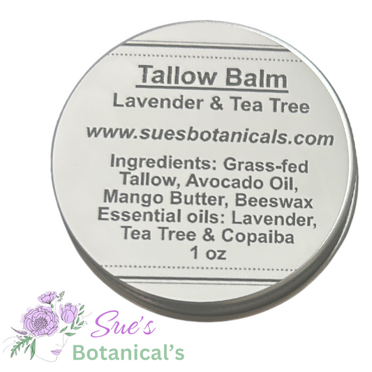 Tallow Balm Lavender and Tea Tree, natural skincare, moisturizer 

All Natural skincare, extra hydration, organic skincare , moisturizer, Natural skincare, skin hydration, helps rosacea, helps acne, reduces wrinkles, reduces fine lines, organic skincare, Beef Tallow Skincare, all Natural skincare, extra hydration, organic skincare , moisturizer, Natural skincare, skin hydration, helps acne, eczema, psoriasis, rosacea, reduces wrinkles, reduces fine lines, organic skincare, Beef Tallow Skincare