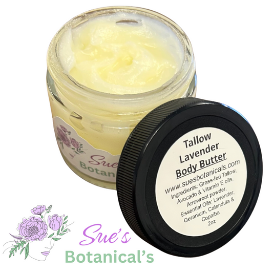 Tallow Lavender Body Butter

All Natural Tallow skincare, helps acne, helps eczema, helps psoriasis, helps wrinkles, hydrates skin, organic skincare, beef tallow skincare 