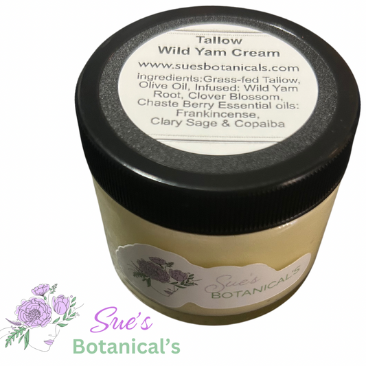 Tallow wild yam cream
Balance hormones, Natural skincare, helps acne, helps eczema, help psoriasis, helps wrinkles, hydrates skin, organic skincare 

All Natural skincare, extra hydration, organic skincare , moisturizer, Natural skincare, skin hydration, helps rosacea, helps acne, reduces wrinkles, reduces fine lines, organic skincare, Beef Tallow Skincare
