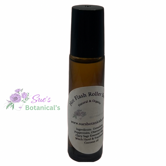 Hot Flash Roller Bottle 10ml

Natural skincare, helps hot flashes, essential oils, organic skincare 