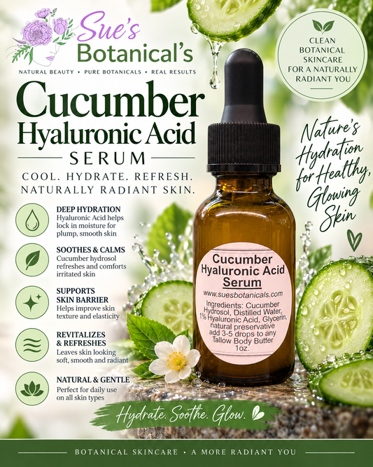 Cucumber hyaluronic acid serum

All natural skincare 