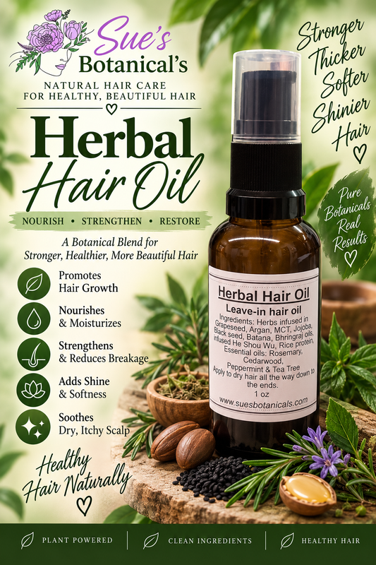 Herbal Hair oil leave-in conditioner 

All Natural tallow skincare, extra hydration, organic skincare , moisturizer, All Natural skincare, skin hydration, helps acne, reduces wrinkles, reduces fine lines, helps psoriasis, organic skincare, Beef Tallow Skincare