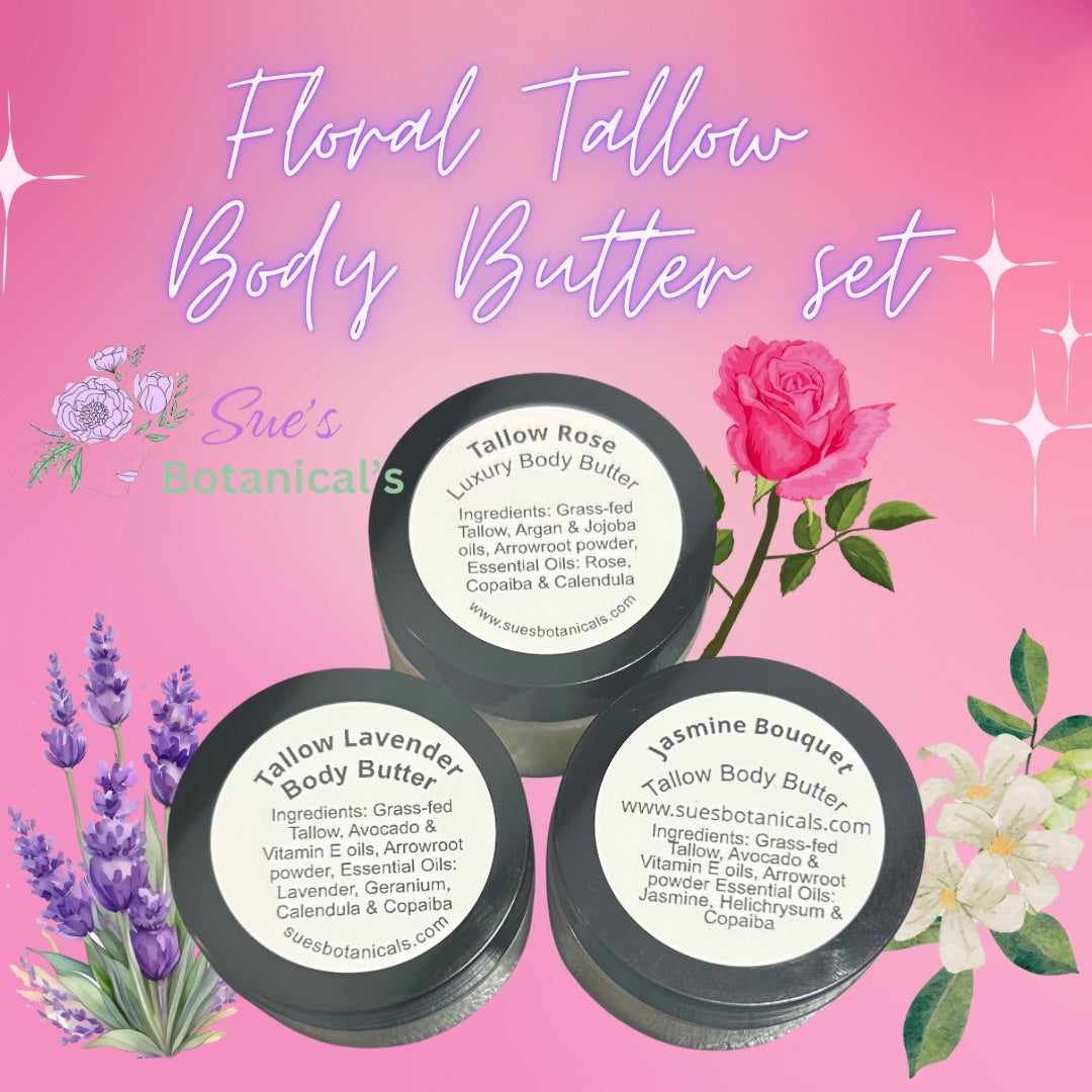 3-pack of Floral Tallow Body Butters