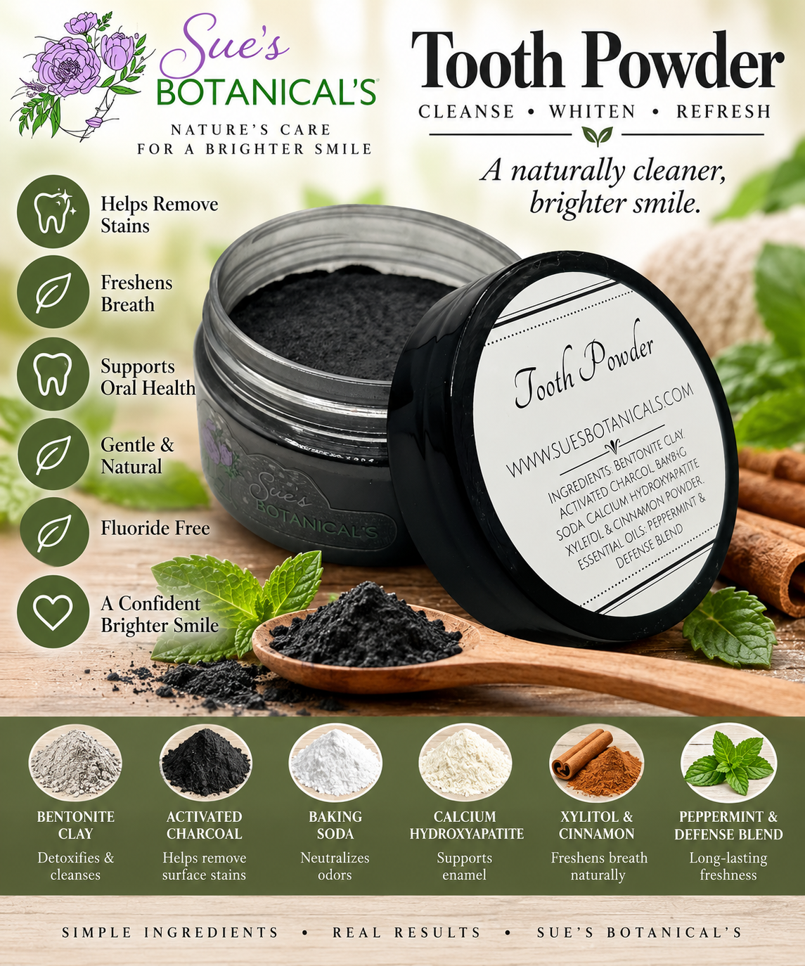 Tooth Powder

All Natural skincare, extra hydration, organic skincare , moisturizer, all Natural skincare, skin hydration, helps rosacea, helps acne, helps psoriasis, reduces wrinkles, reduces fine lines, organic skincare, Beef Tallow Skincare