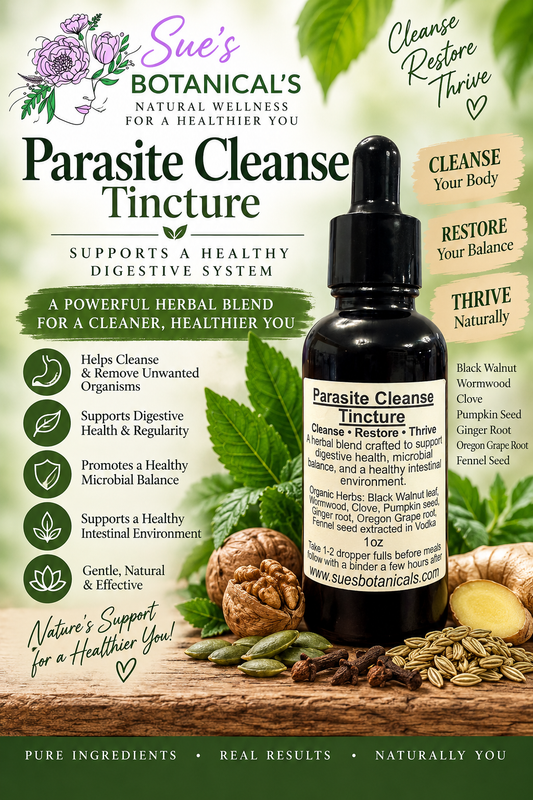 Parasite Cleanse Tincture 

All natural skincare 