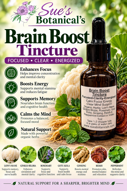 Brain Boost tincture 

All Natural skincare, extra hydration, organic skincare , moisturizer, Natural skincare, skin hydration, helps rosacea, helps acne, reduces wrinkles, reduces fine lines, organic skincare, Organic Beef Tallow Skincare