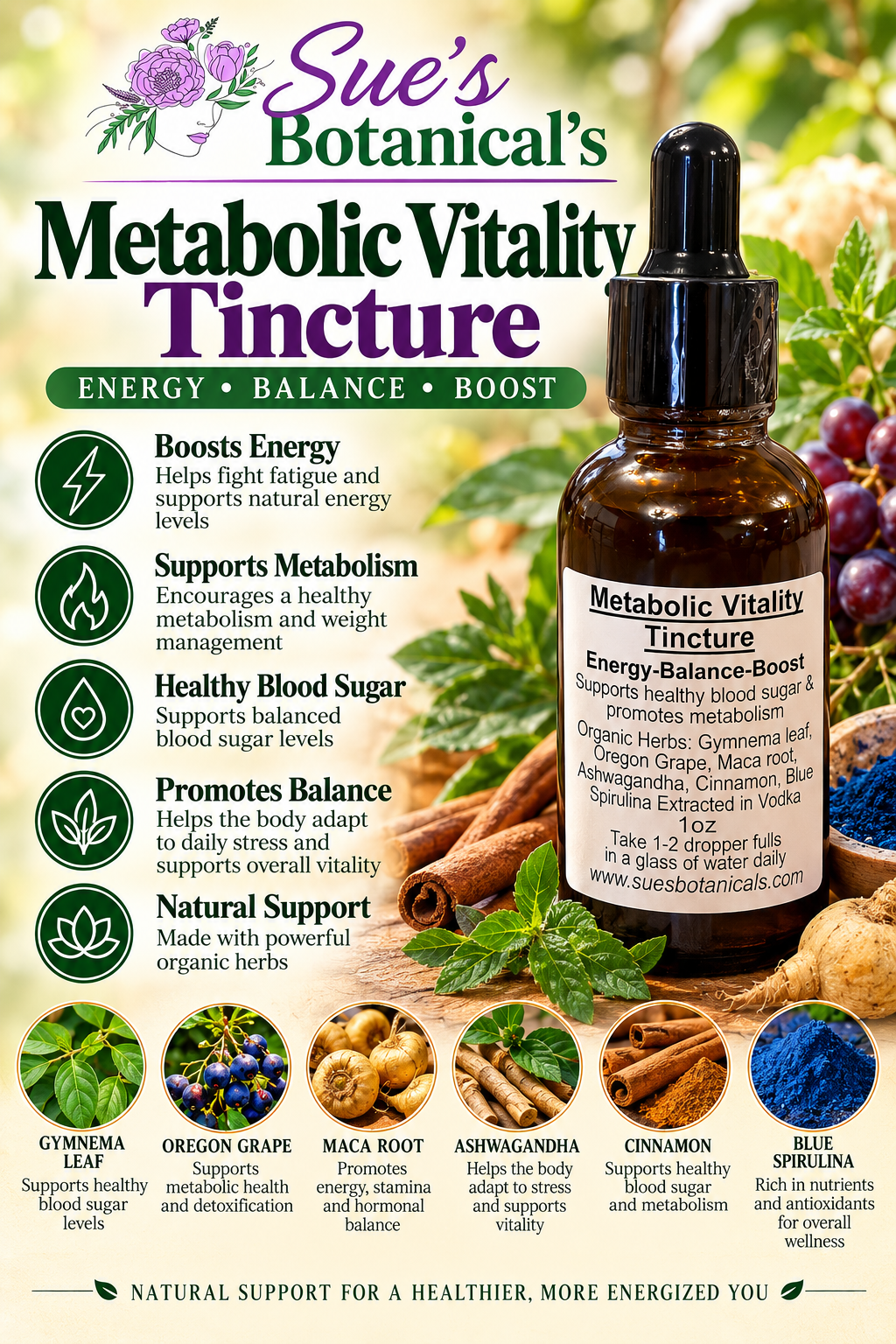 Metabolic vitality Tincture 

All Natural skincare, extra hydration, organic skincare , moisturizer, Natural skincare, skin hydration, helps rosacea, helps acne, reduces wrinkles, reduces fine lines, organic skincare, Organic Beef Tallow Skincare