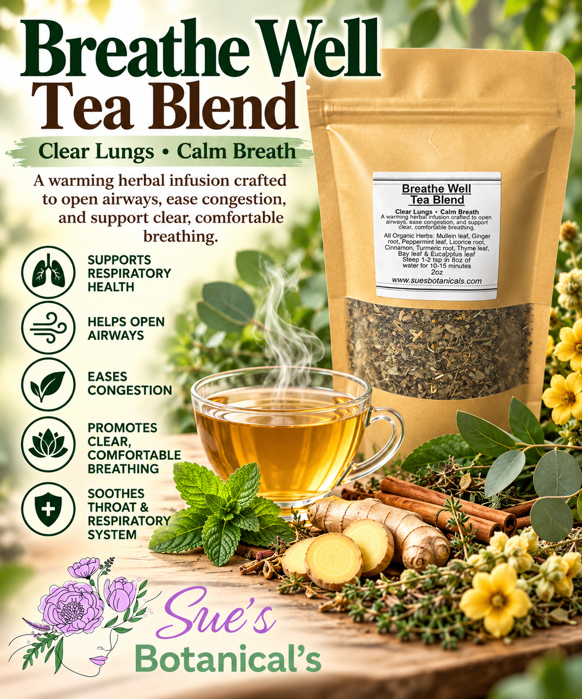 Breathe Well tea blend

All Natural skincare, extra hydration, organic skincare , moisturizer, Natural skincare, skin hydration, helps rosacea, helps acne, reduces wrinkles, reduces fine lines, organic skincare, Organic Beef Tallow Skincare