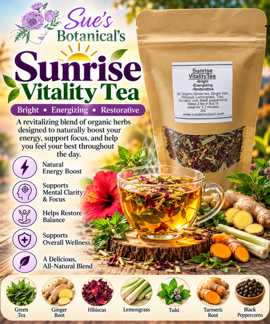 Sunrise Vitality tea

All Natural skincare, extra hydration, organic skincare , moisturizer, Natural skincare, skin hydration, helps rosacea, helps acne, reduces wrinkles, reduces fine lines, organic skincare, Organic Beef Tallow Skincare 