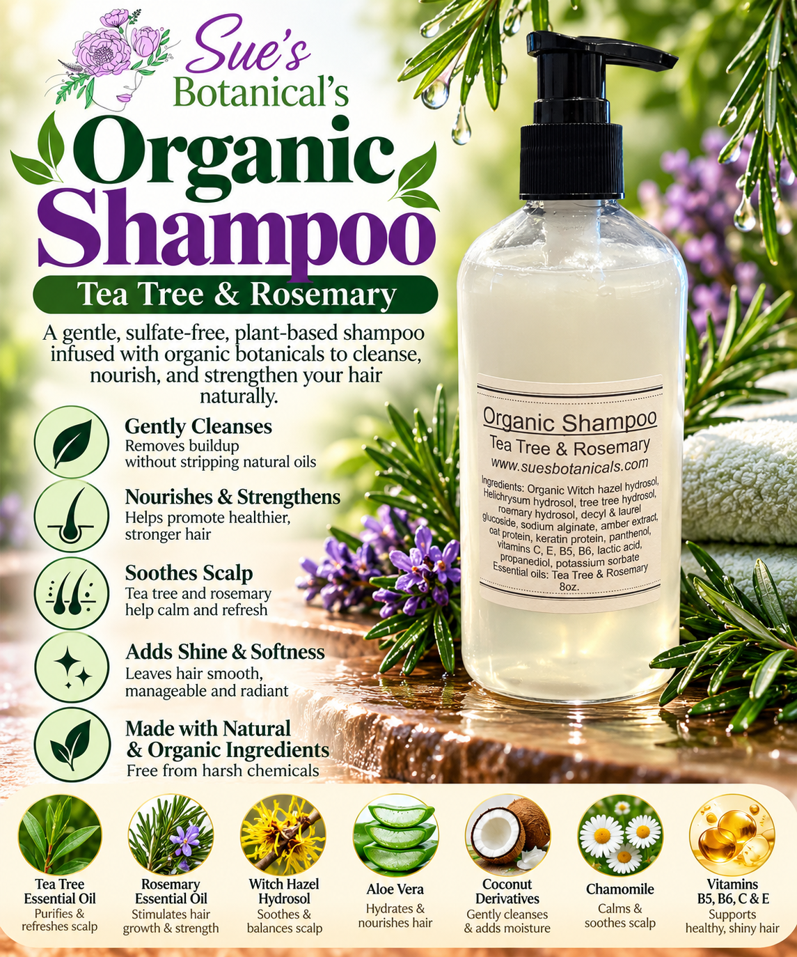 Organic shampoo 

All Natural skincare, extra hydration, organic skincare , moisturizer, Natural skincare, skin hydration, helps rosacea, helps acne, reduces wrinkles, reduces fine lines, organic skincare, Organic Beef Tallow Skincare 