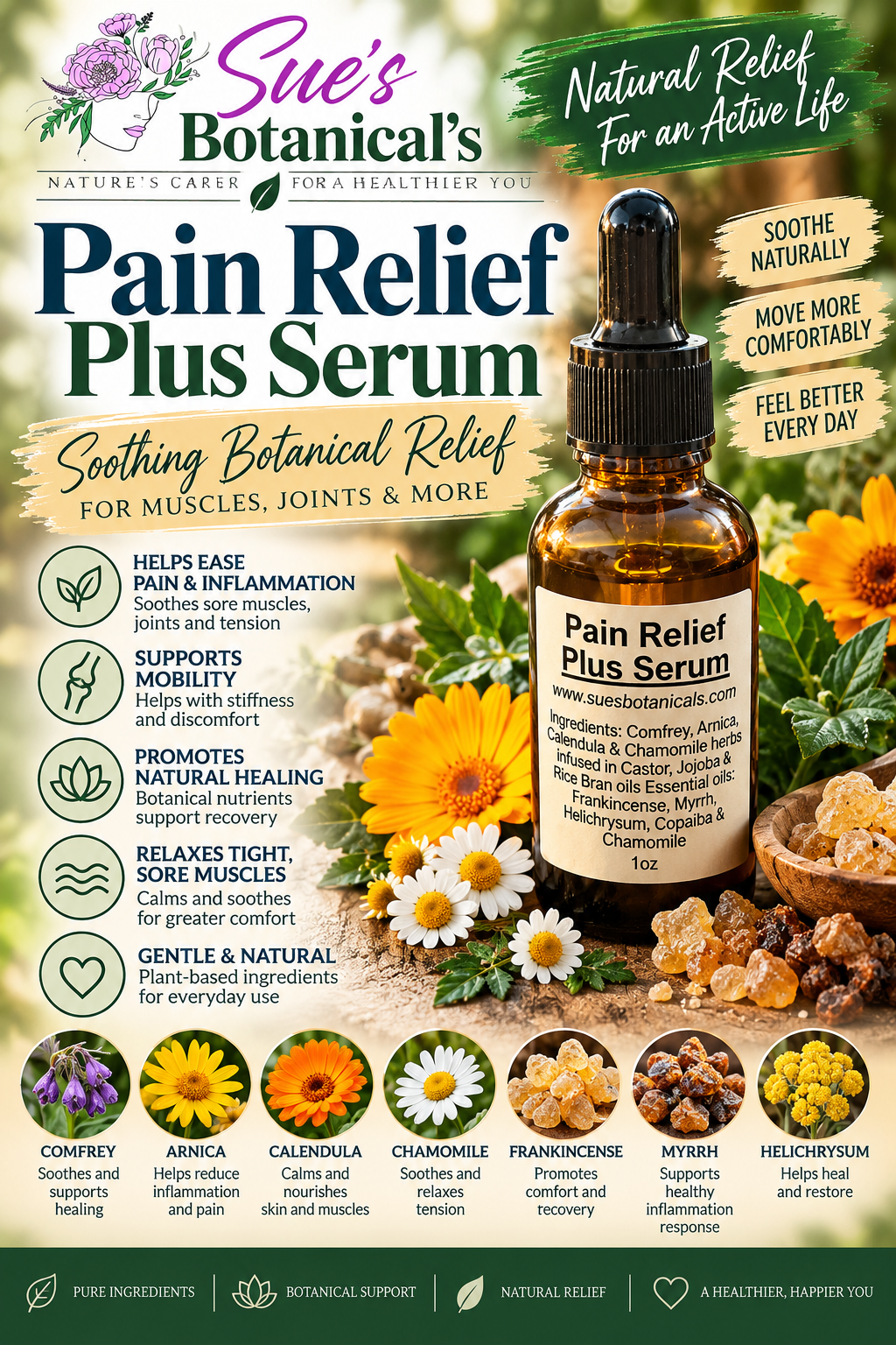 Pain relief plus serum

Natural skincare, skin hydration, helps acne, reduces wrinkles, reduces fine lines, organic skincare, Beef Tallow Skincare, wound care, rash care, helps eczema, helps psoriasis, helps rosacea 
