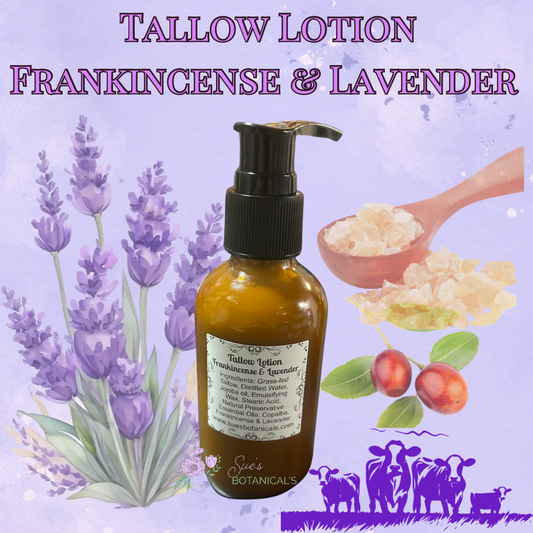 Tallow Lotion Frankincense & Lavender