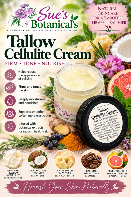 Tallow Cellulite Cream

All Natural skincare, extra hydration, organic skincare , moisturizer, All Natural Tallow skincare, skin hydration, helps rosacea, helps acne, reduces wrinkles, helps psoriasis, reduces fine lines, organic skincare, Beef Tallow Skincare