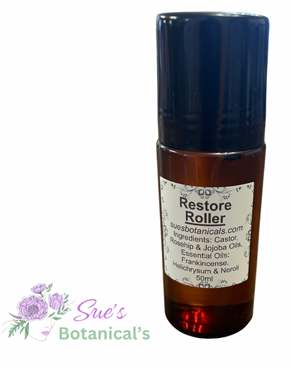 Restore Roller Bottle

Reduce wrinkles, natural skincare, organic skincare, anti-aging 

Natural skincare, skin hydration, reduces wrinkles, reduces fine lines, organic skincare