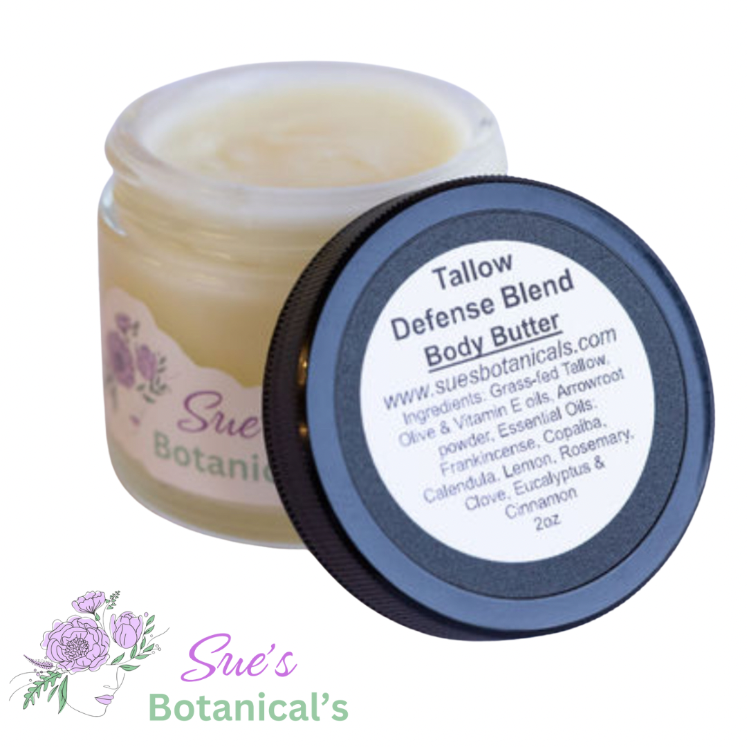 Tallow Defense Body Butter

All Natural skincare, extra hydration, organic skincare , moisturizer, Natural skincare, skin hydration, helps rosacea, helps acne, reduces wrinkles, reduces fine lines, organic skincare, Beef Tallow Skincare